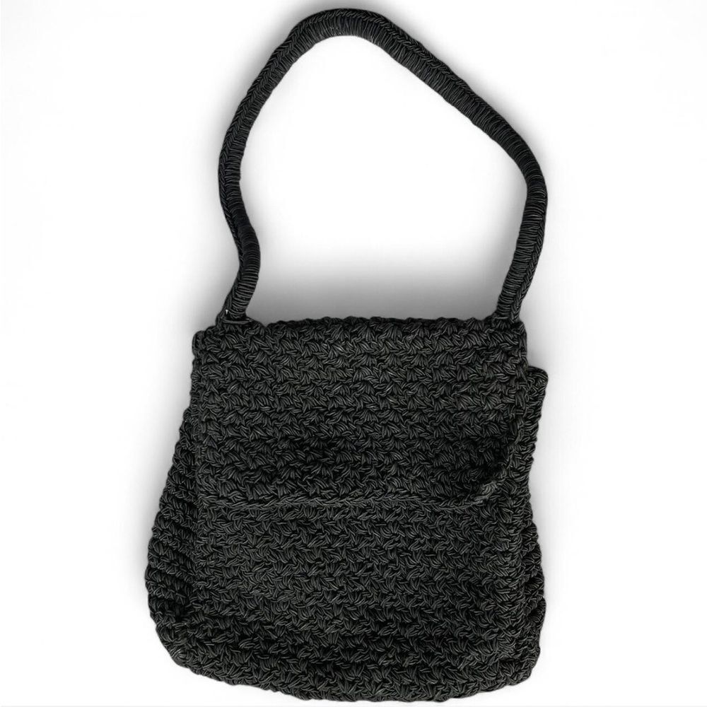 VTG Carrie Forbes Crochet Woven Purse